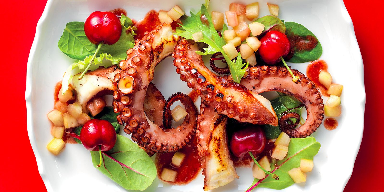 insalata-polpo-ciliegie Insalata di polpo marinata ai Duroni di Vignola